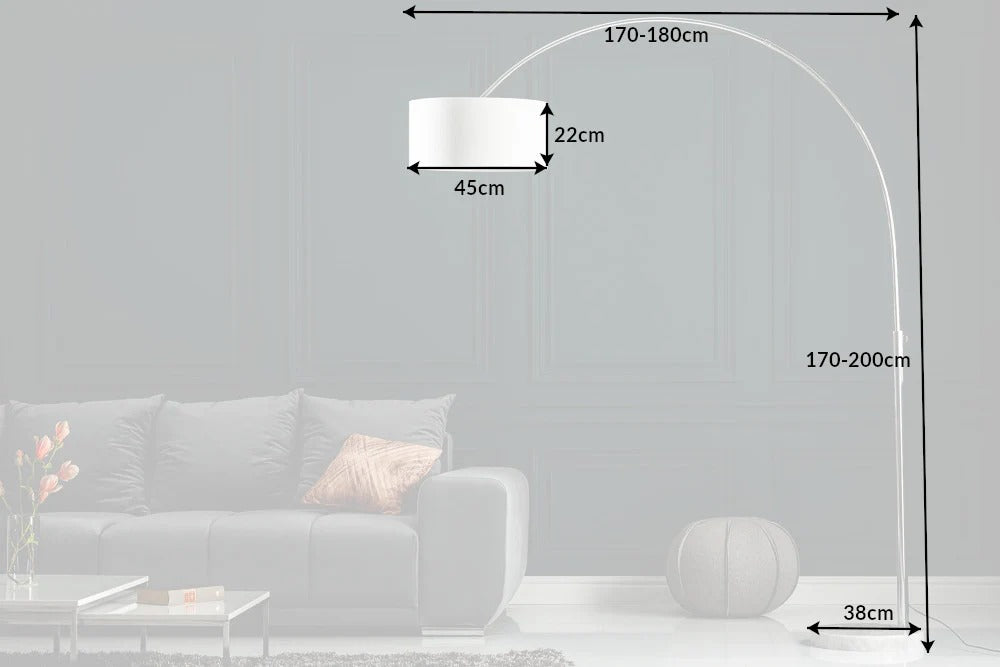 Floor Lamp Big Bow 170-200cm White