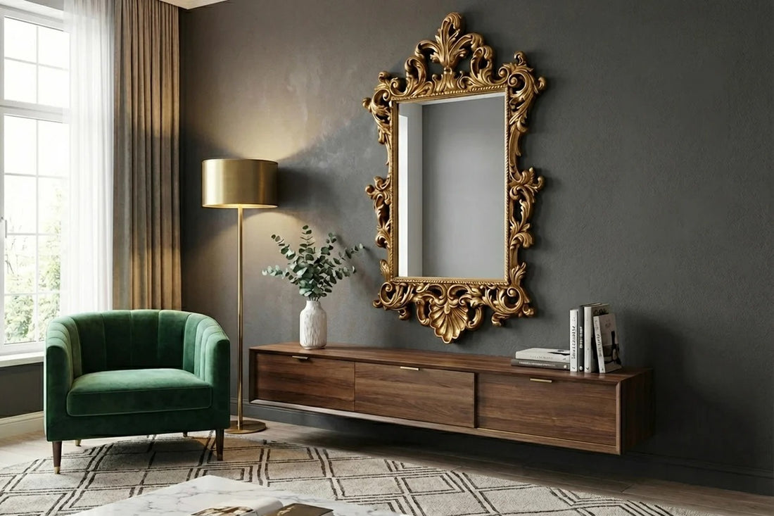 Wall Mirror Opulent 125cm Gold