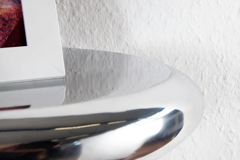 Wall Shelf Tear 40cm Metal Silver