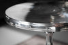 Round Side Table Jardin 55cm Metal Chrome