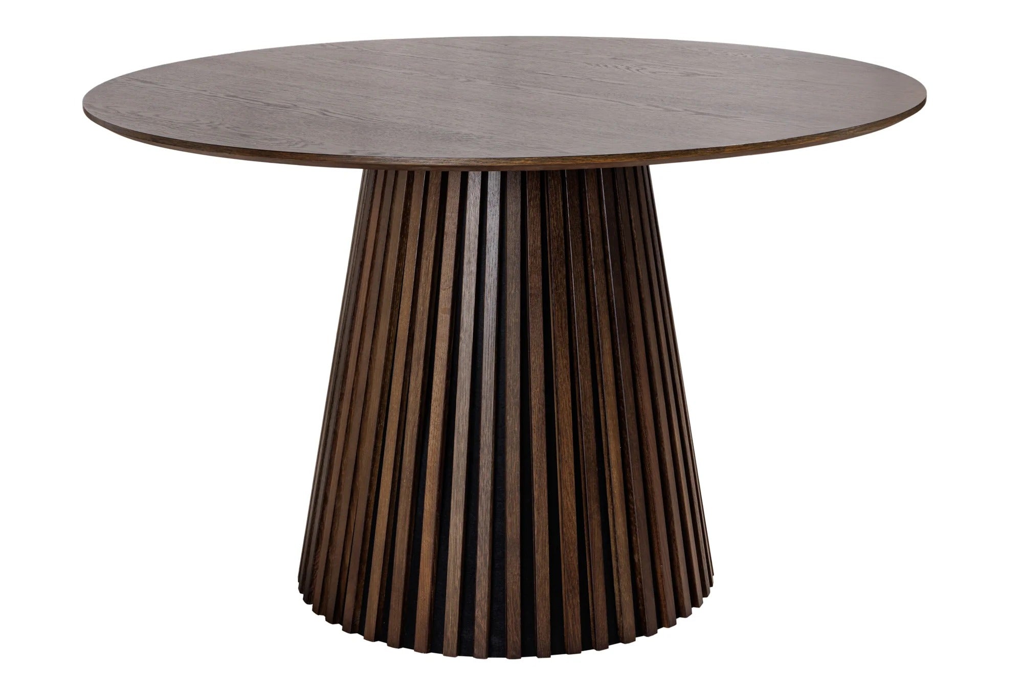 Round Dining Table Yoko 140cm Oak Wood Brown