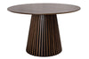 Round Dining Table Yoko 140cm Oak Wood Brown