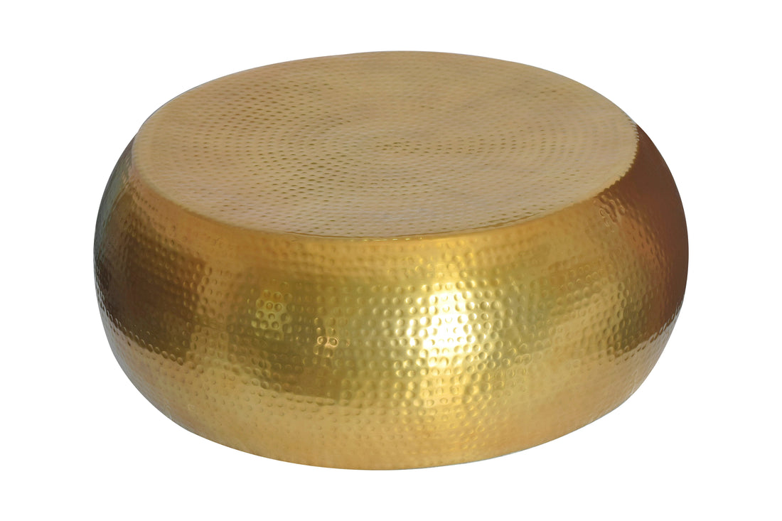 Round Coffee Table Orient 80cm Metal Gold