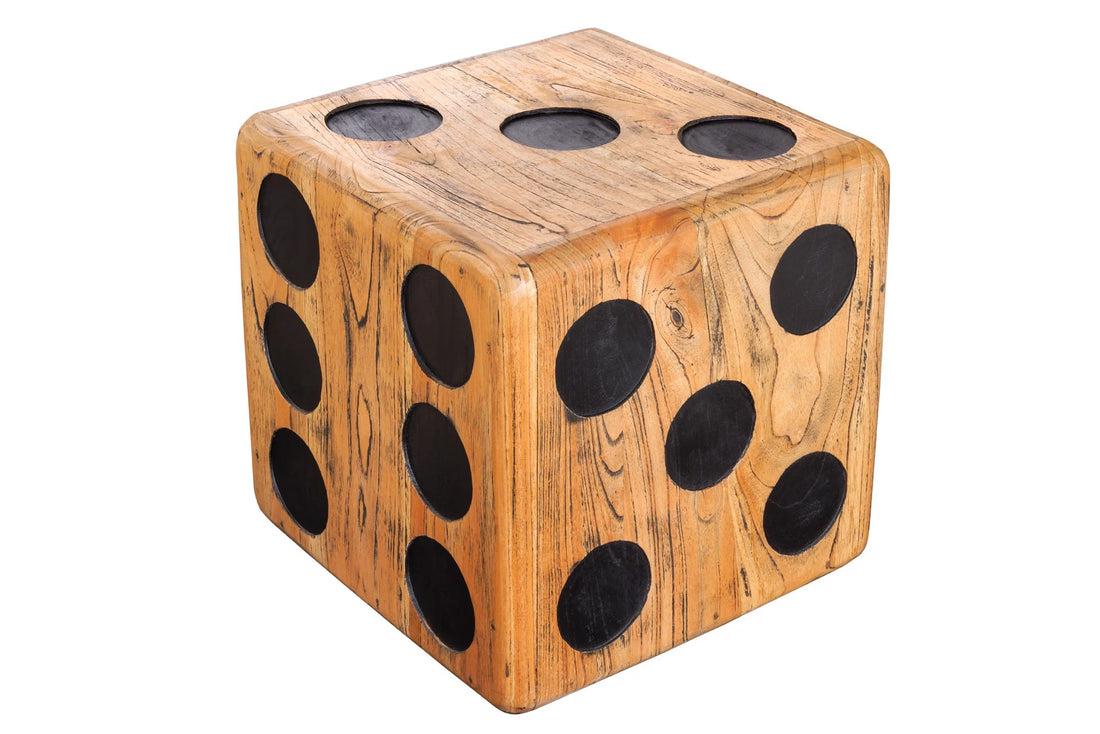 Side Table Cube 41cm Mindi Wood Natural
