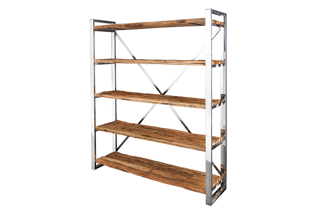 Shelf Rack Barracuda 183cm Recycled Wood Brown