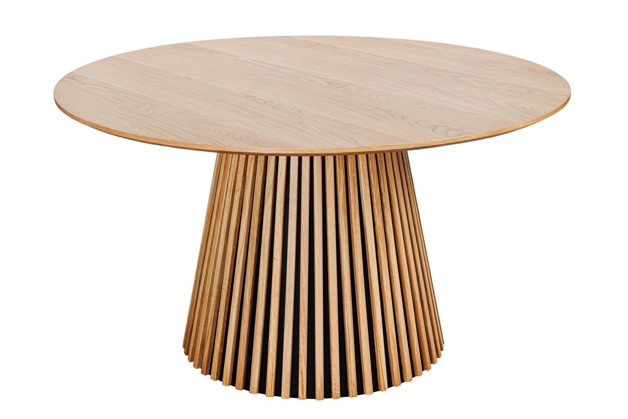 Round Dining Table Yoko 120cm Oak Wood Natural