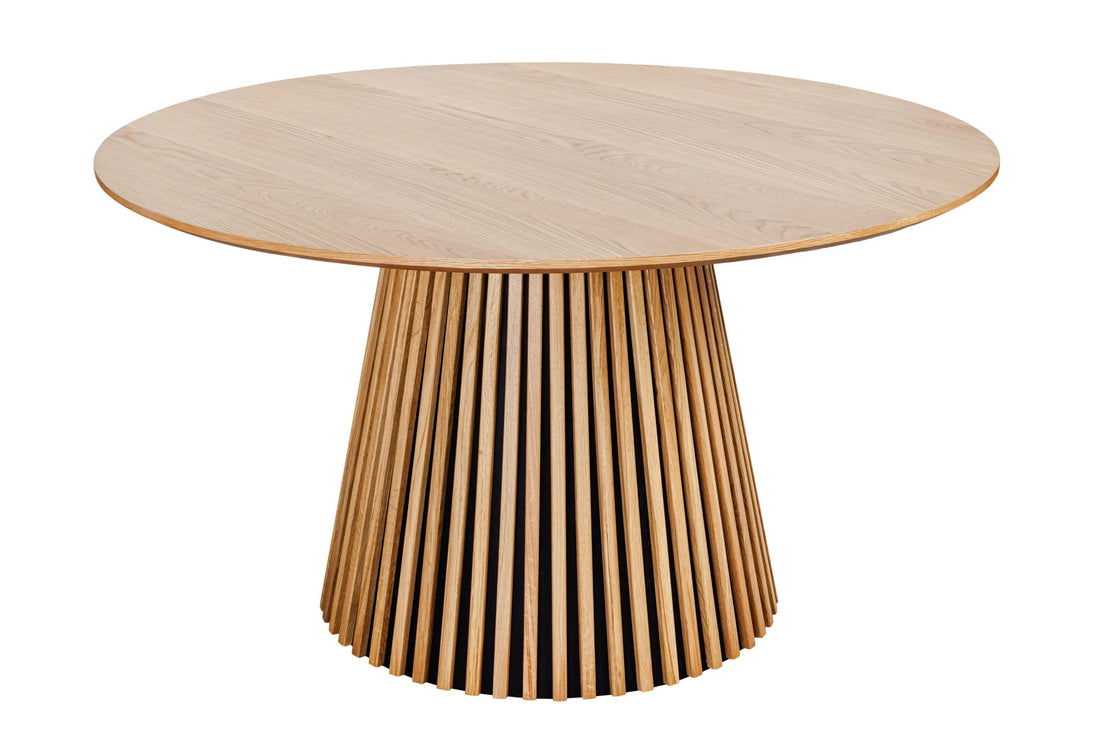 Round Dining Table Yoko 120cm Oak Wood Natural