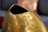 Set Of 2 Vases Oriental 30cm/40cm Metal Gold