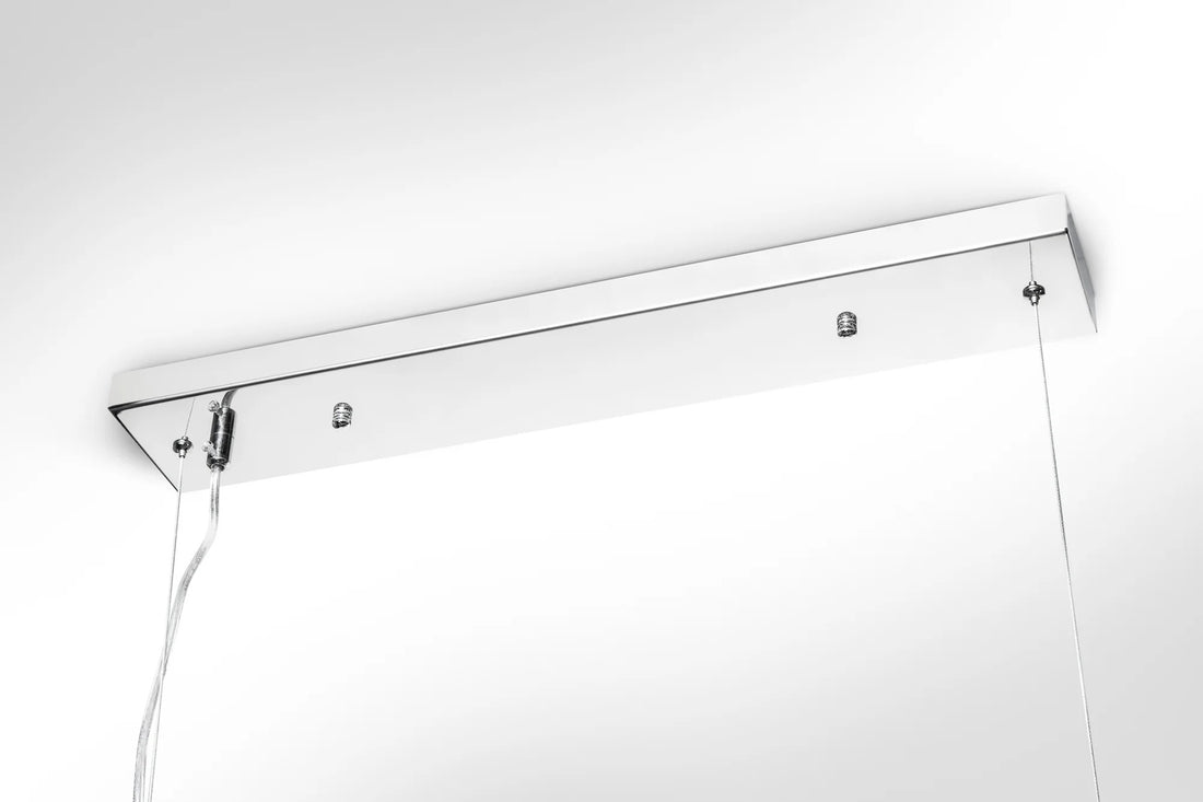 Hanging Lamp Elegance 118cm Metal Silver