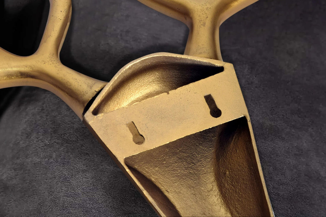 Deer Antler Veado 98cm Metal Gold