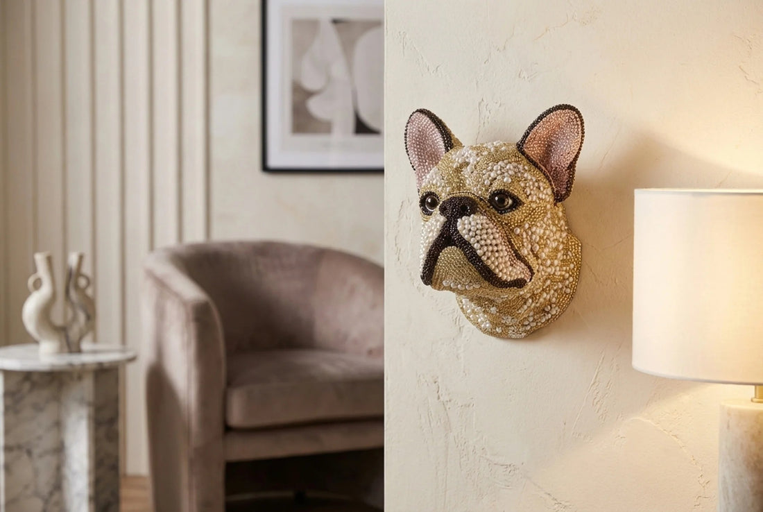 Wall Decoration French Bulldog 21cm Polyresin