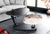 Rotating Coffee Table Axis 95-160cm Ceramic Natural Stone Look