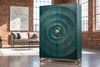 Bar Cabinet Golden Eye 140cm Mango Wood Turquoise