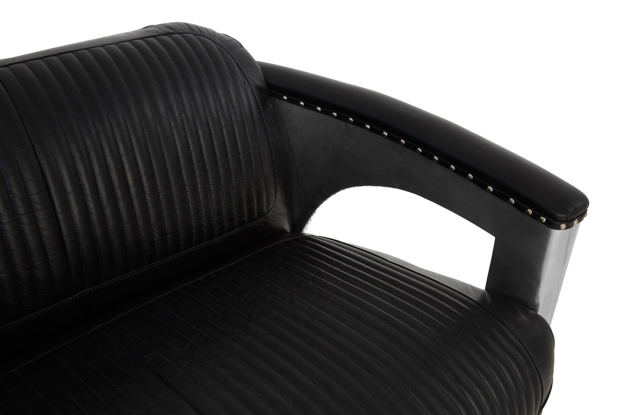 3 Seat Sofa Ritzy Leather Black