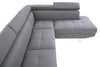 Corner Sofa Palatial 264cm Grey Linen