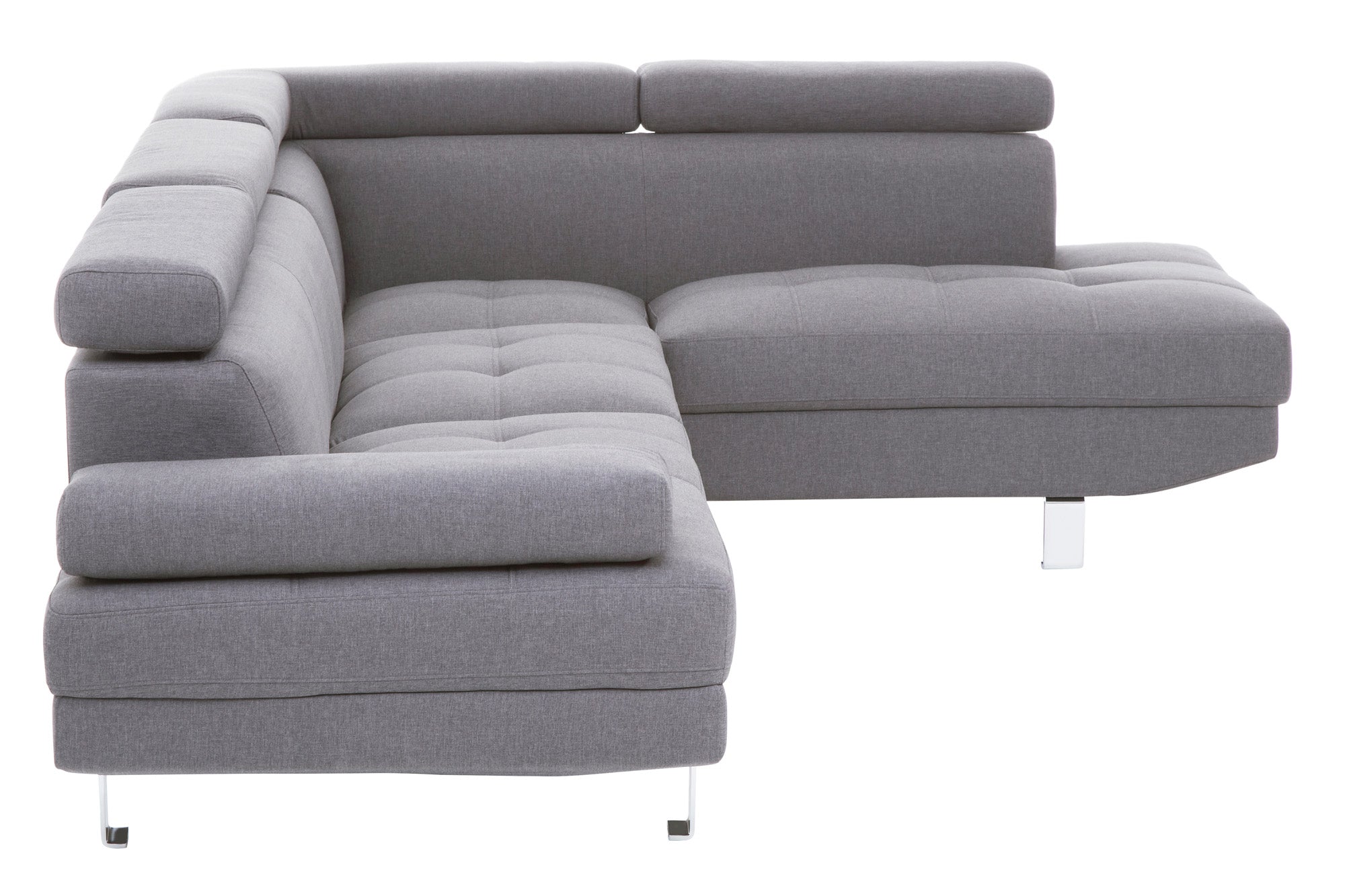 Corner Sofa Palatial 264cm Grey Linen