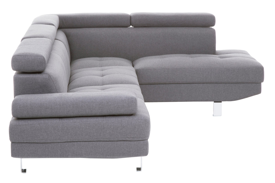 Corner Sofa Palatial 264cm Grey Linen