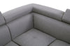 Corner Sofa Palatial 264cm Grey Linen