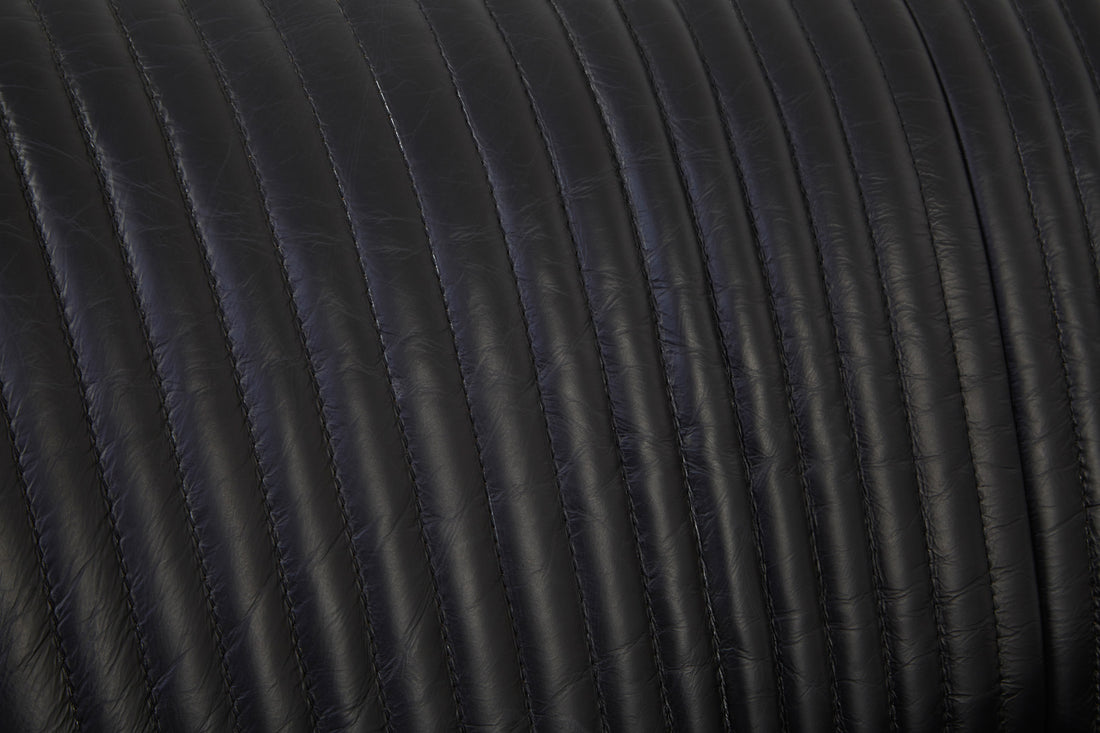 Two Seat Sofa Ritzy Leather Black