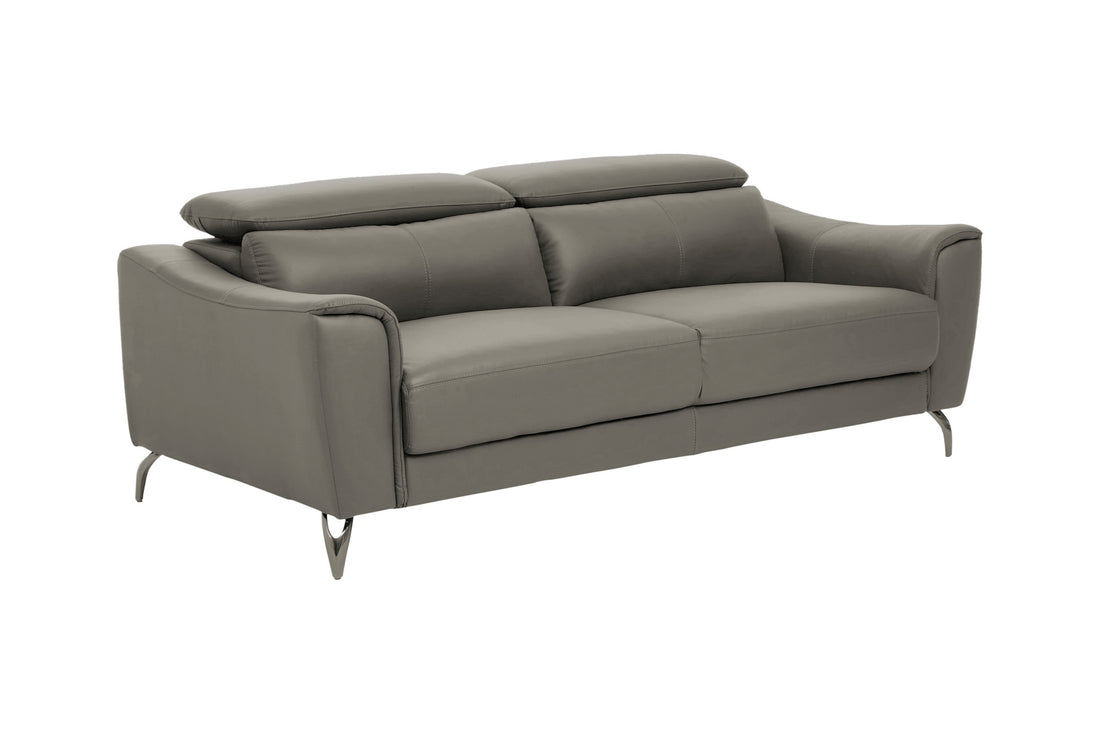 Three Seat Sofa Eminence Leather Grey