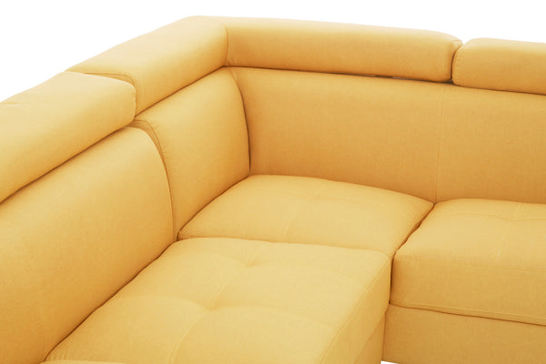Corner Sofa Palatial 264cm Ochre Linen