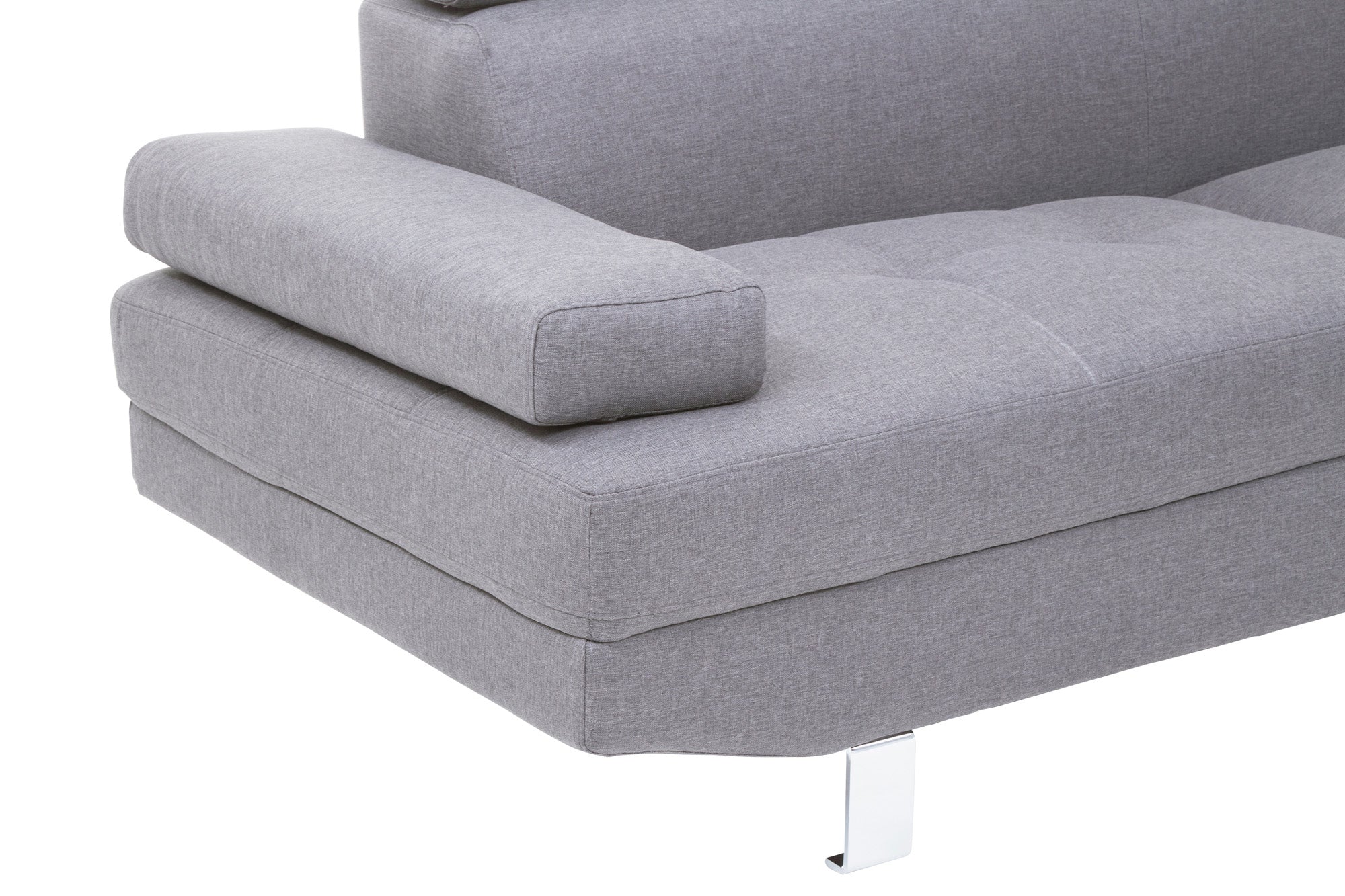 Corner Sofa Palatial 264cm Grey Linen