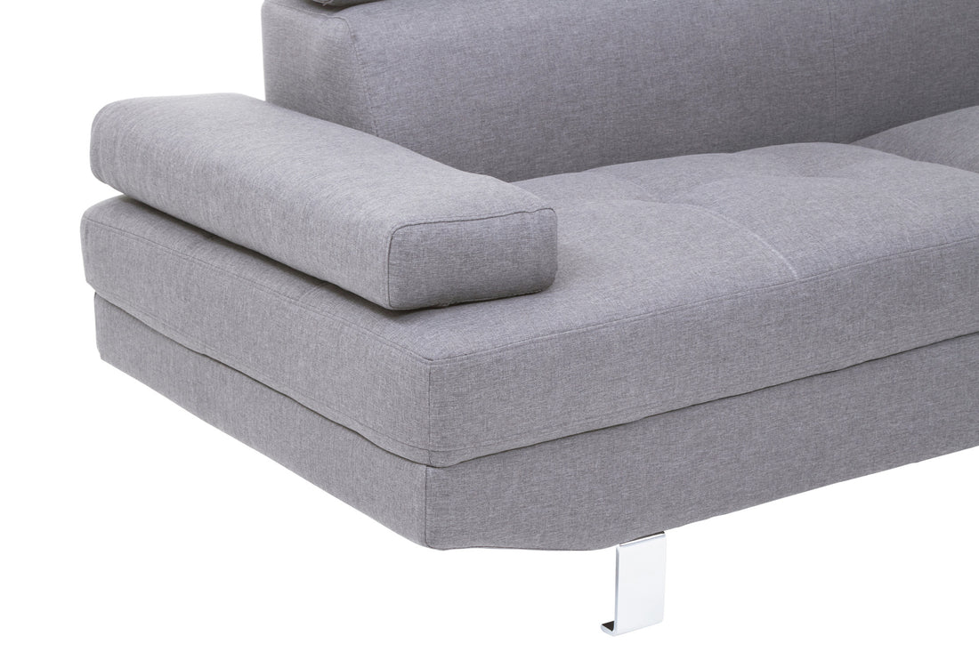 Corner Sofa Palatial 264cm Grey Linen
