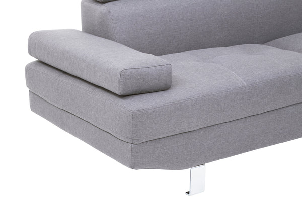 Corner Sofa Palatial 264cm Grey Linen