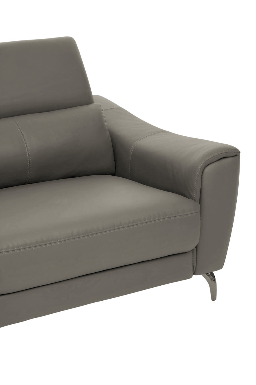Three Seat Sofa Eminence Leather Grey