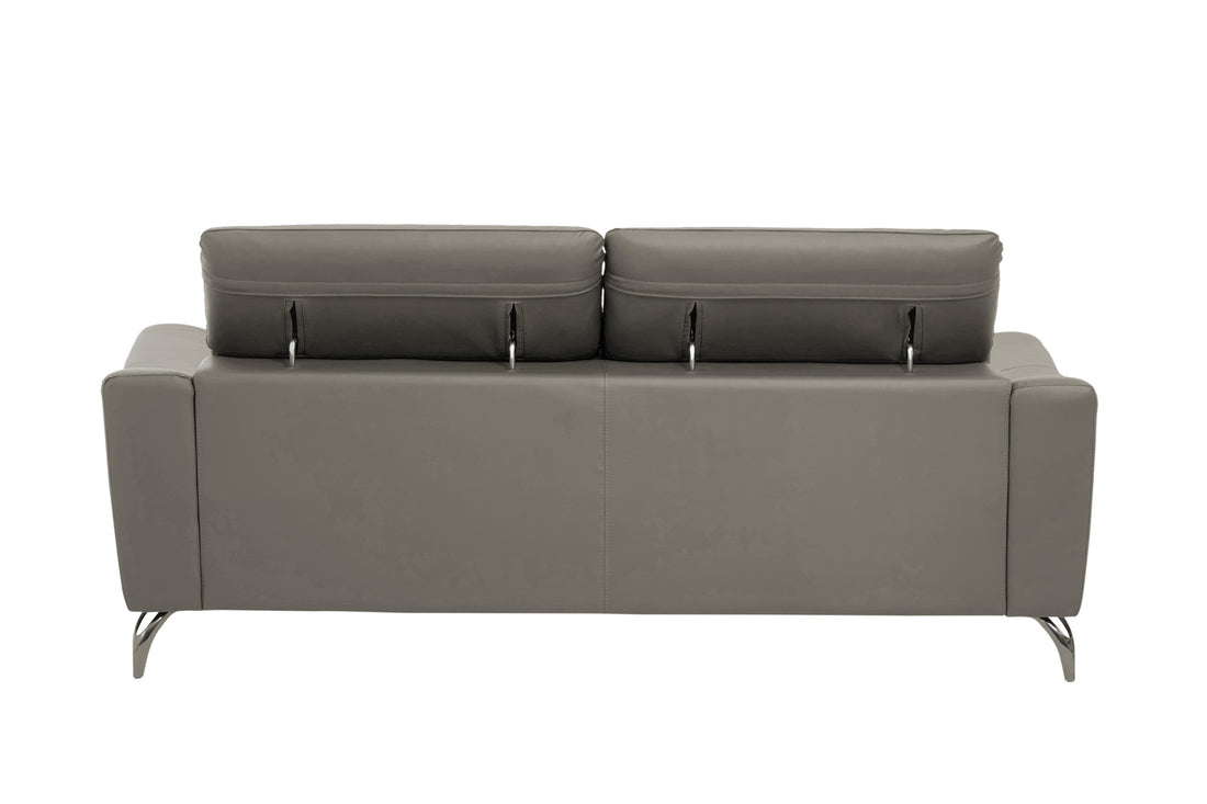 Three Seat Sofa Eminence Leather Grey