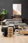 Corner Sofa Palatial 264cm Grey Linen