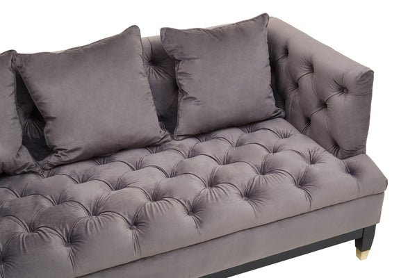 3 Seat Sofa Supremacy Grey Fabric