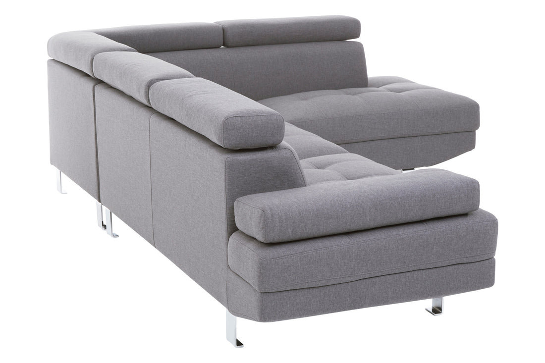 Corner Sofa Palatial 264cm Grey Linen