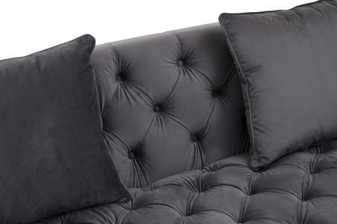Two Seat Sofa Supremacy Fabric Grey