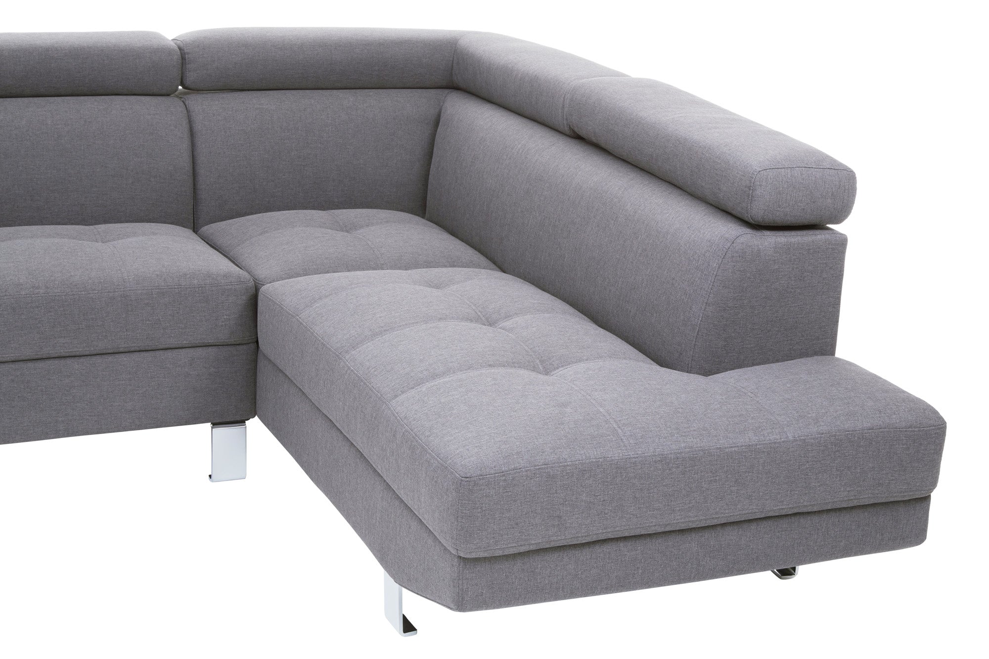 Corner Sofa Palatial 264cm Grey Linen