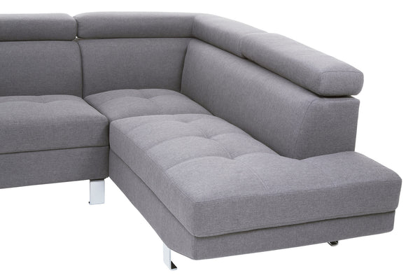 Corner Sofa Palatial 264cm Grey Linen