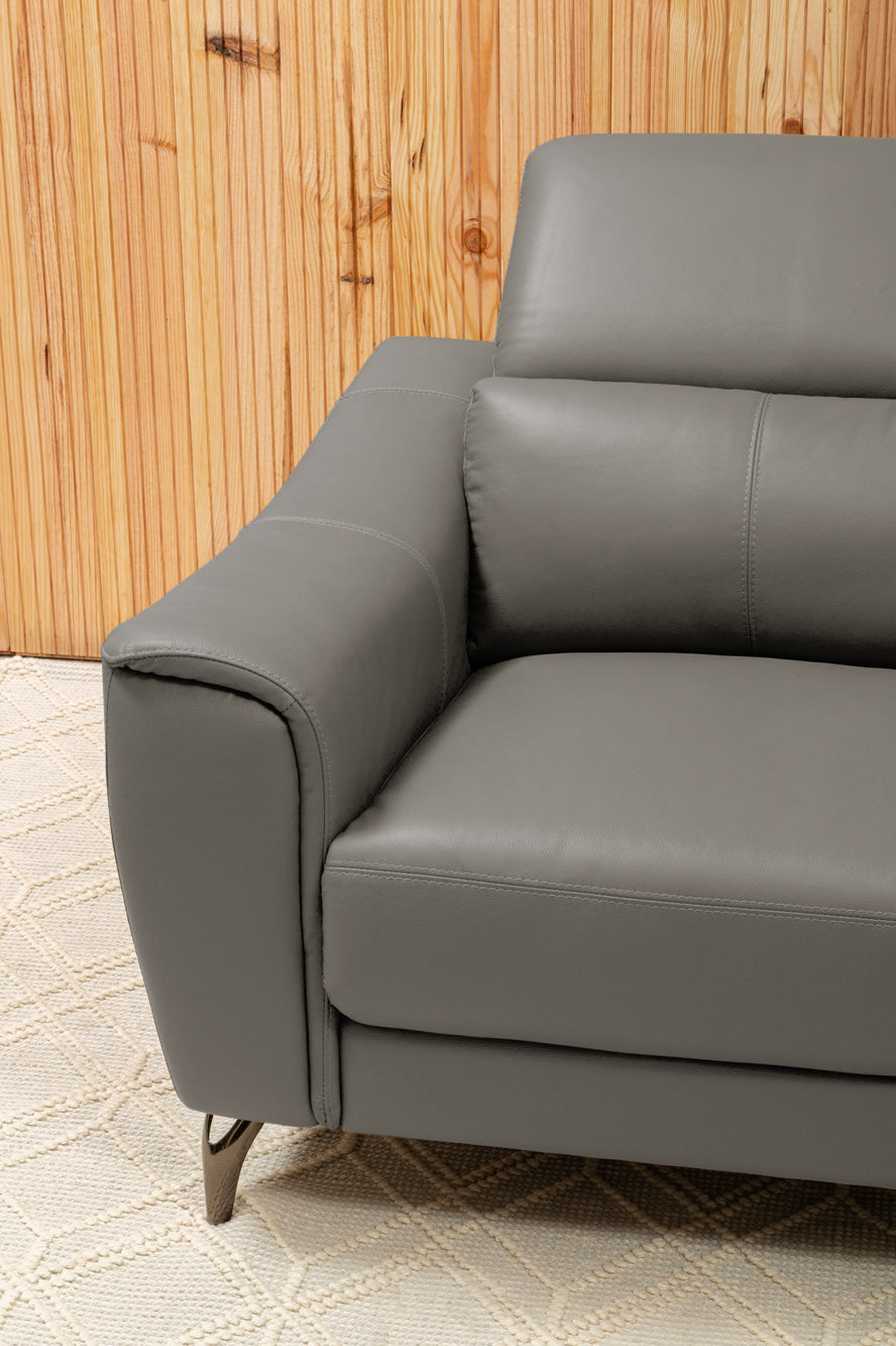 Two Seat Sofa Eminence Leather Grey