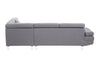 Corner Sofa Palatial 264cm Grey Linen