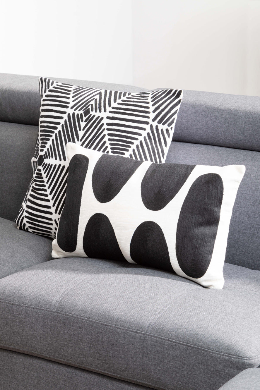 Corner Sofa Palatial 264cm Grey Linen