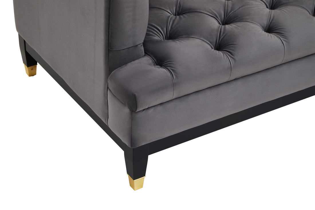 Two Seat Sofa Supremacy Fabric Grey