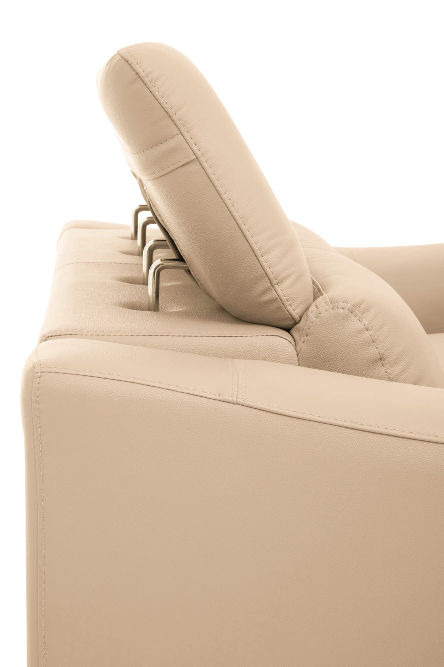 Two Seat Sofa Eminence Leather Ivory