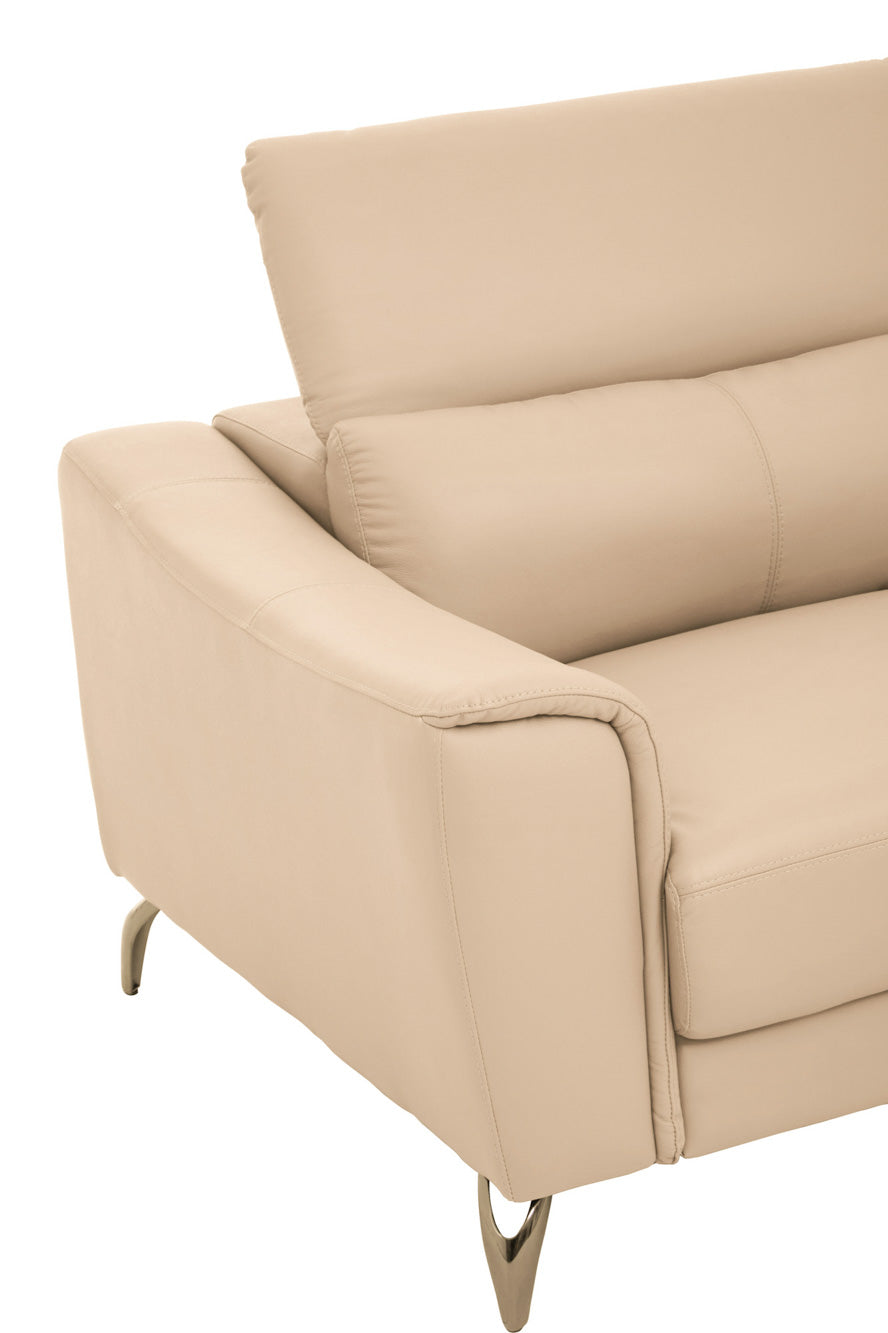 Three Seat Sofa Eminence Leather Ivory