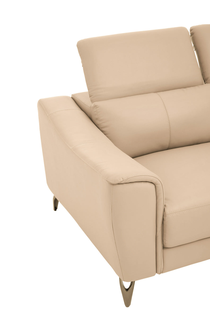 Two Seat Sofa Eminence Leather Ivory
