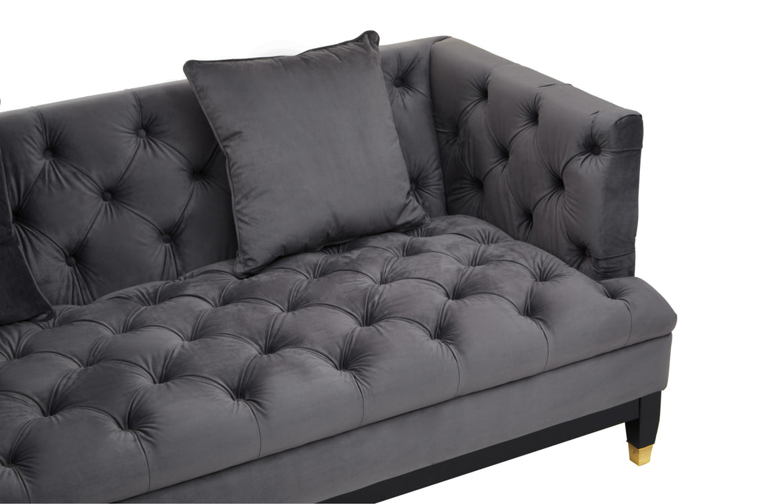 Two Seat Sofa Supremacy Fabric Grey