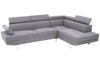 Corner Sofa Palatial 264cm Grey Linen