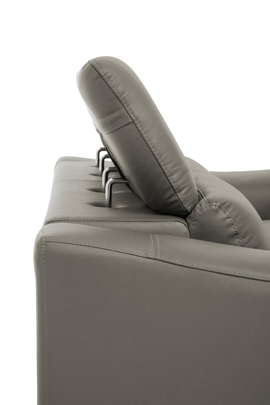 Two Seat Sofa Eminence Leather Grey