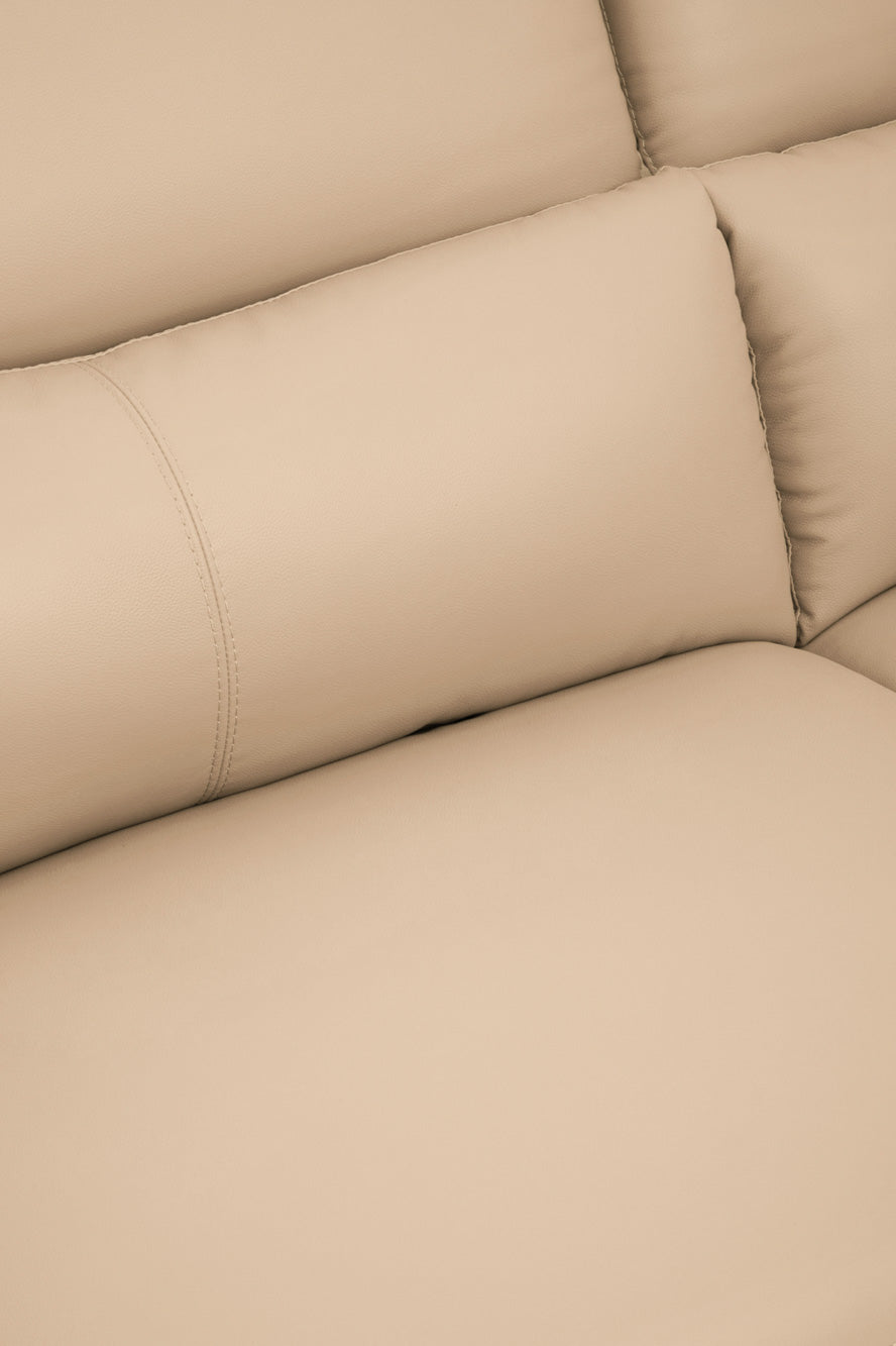 Three Seat Sofa Eminence Leather Ivory