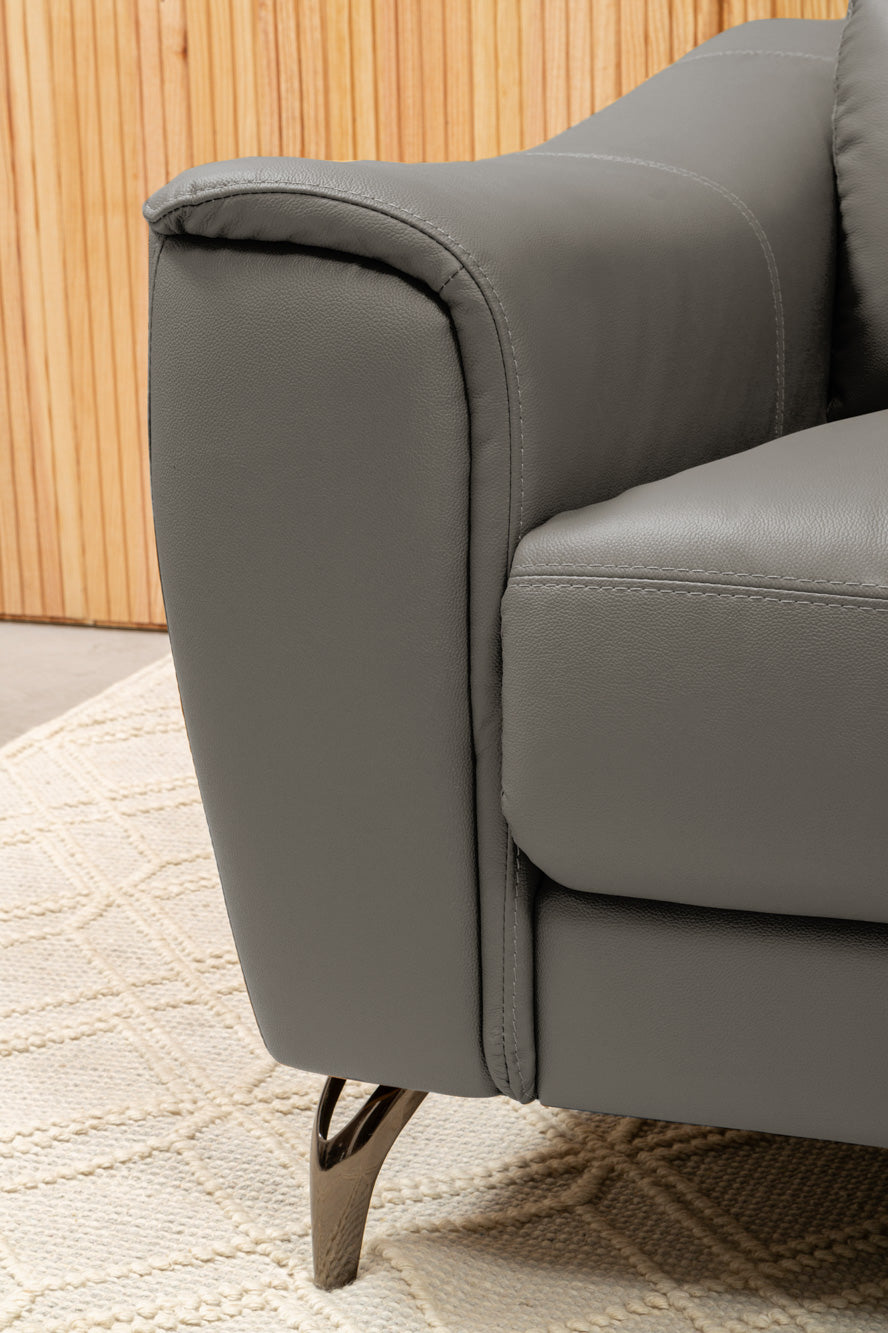 Two Seat Sofa Eminence Leather Grey