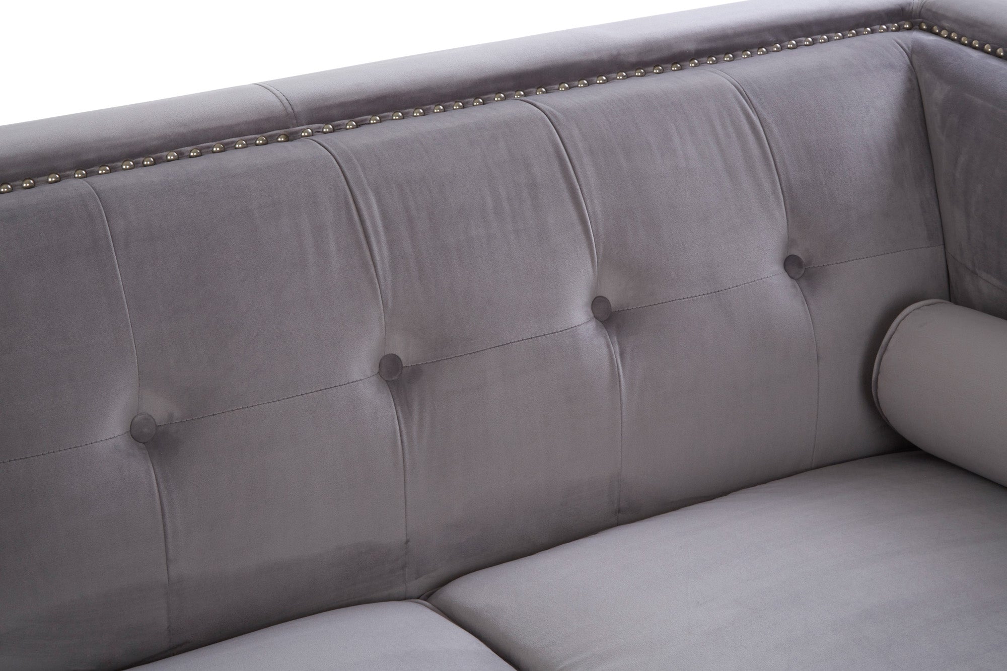 2 Seat Sofa Opulence Grey Velvet