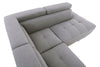 Corner Sofa Palatial 264cm Grey Linen
